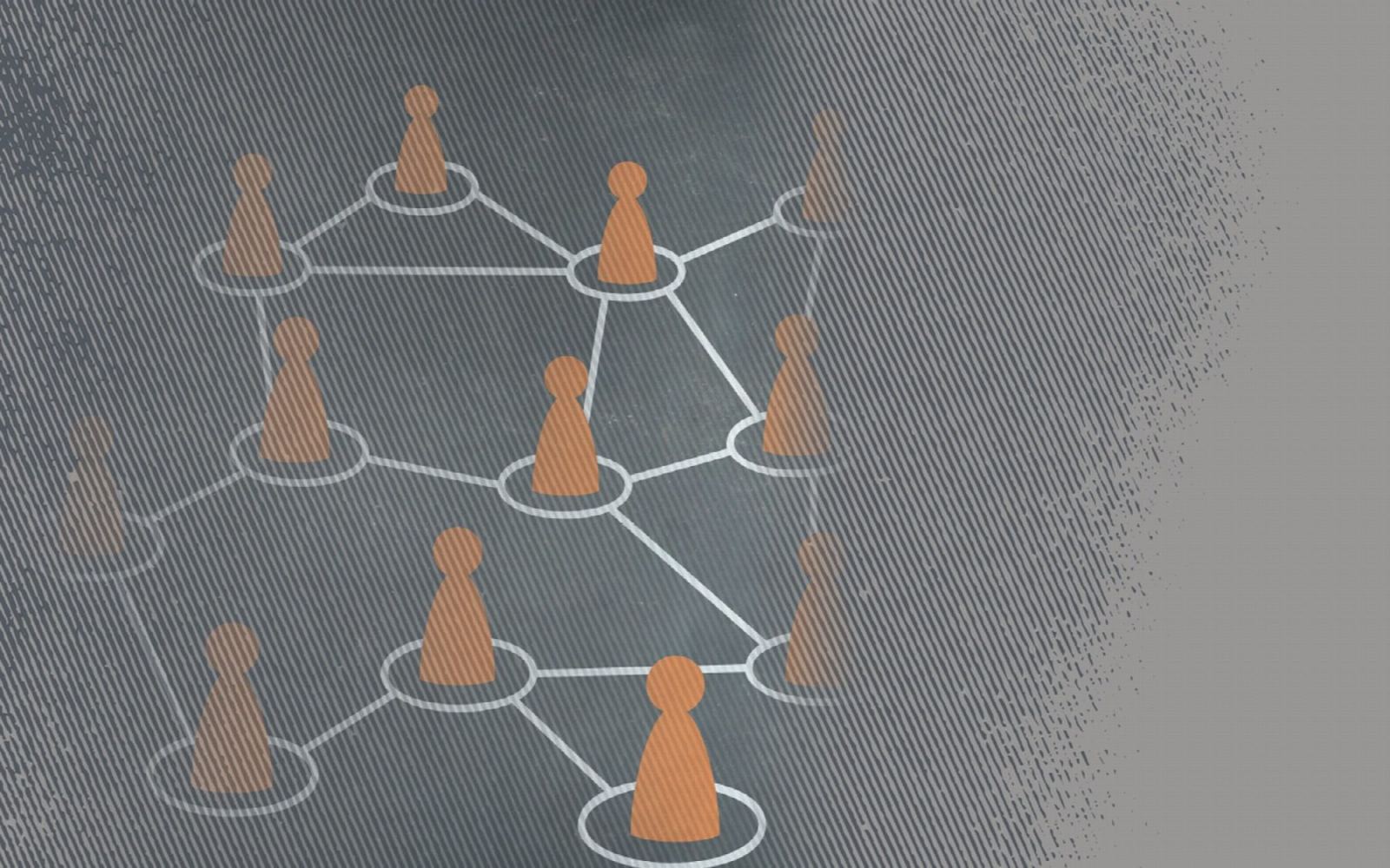 Aufstellung: Figuren, die als System miteinander verbunden sind